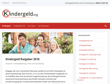 Tablet Screenshot of kindergeld.org